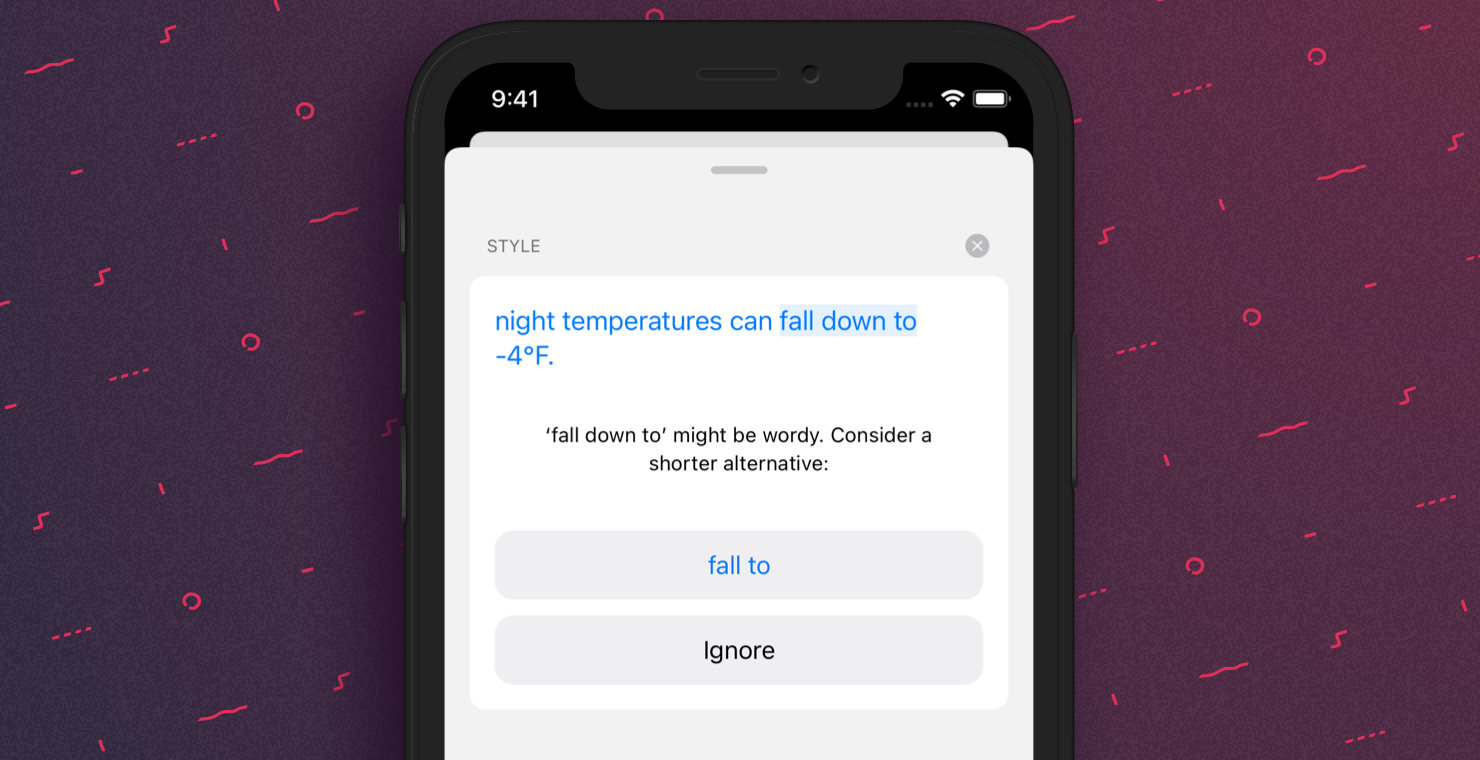 语法和样式检查 (iOS)