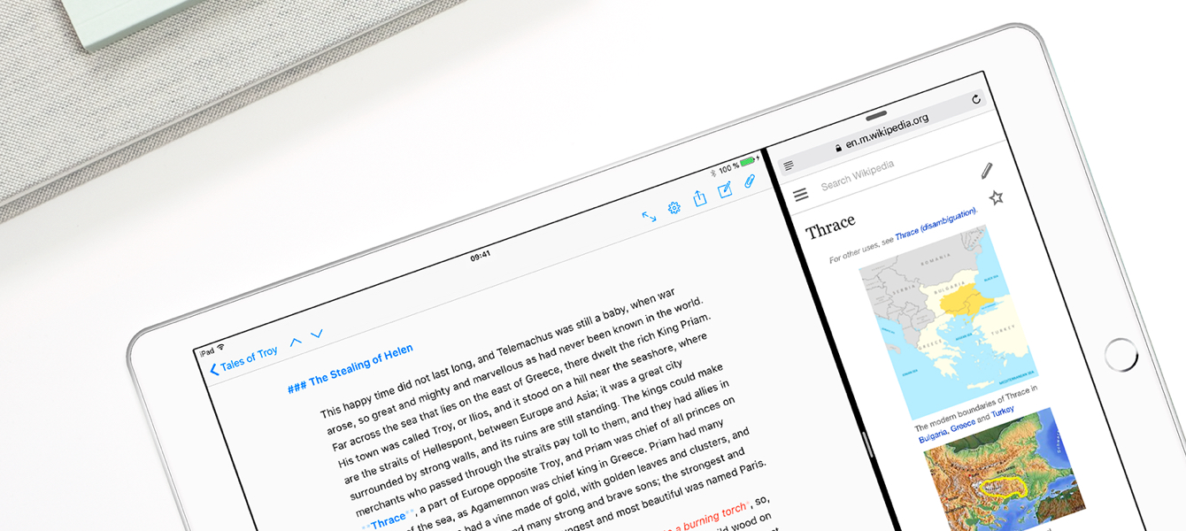 Optimized for iPad Pro, Split View and Slide Over Support